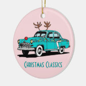 Rote gerochene Ren-klassische Keramikornament (Links)