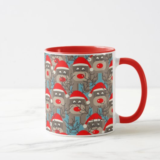 Rote gerochene Rene Tasse (Rechts)
