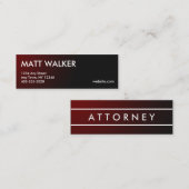 Rote Geschäftskarten der beruflichen Mini Visitenkarte (Vorne/Hinten)