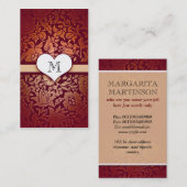 rote Geschäftskarten des Visitenkarte (Vorne/Hinten)