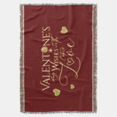 Rote Geschenke zum Valentinstag Decke (Vorderseite Vertikal)