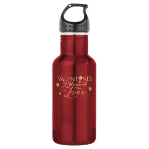 Rote Geschenke zum Valentinstag Edelstahlflasche