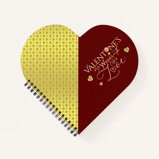 Rote Geschenke zum Valentinstag Notizblock (Vorderseite)