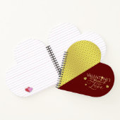 Rote Geschenke zum Valentinstag Notizblock (Innenseite)