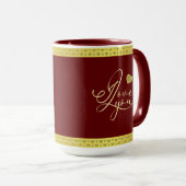 Rote Geschenke zum Valentinstag Tasse (VorderseiteRechts)