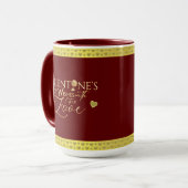 Rote Geschenke zum Valentinstag Tasse (Vorderseite Links)