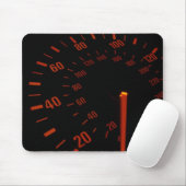 Rote Geschwindigkeitsmesser-Skala Mousepad (Mit Mouse)