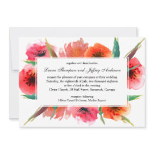 Rote gestrichene Poppies Blumenhochzeit