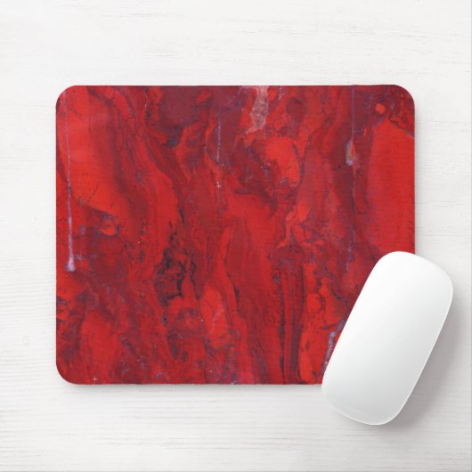 Rote gewirbelte Marmorplatte Mousepad (Mit Mouse)