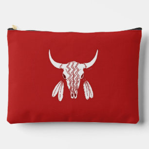 Rote Ghost Dance Büffel große Accessoire-Tasche po Zubehörtasche