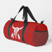 Rote Ghost Dance Büffel sm-Tasche Duffle Bag (Rechte Ecke)