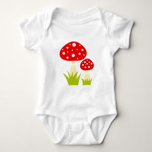 Rote Giftpilze Baby Strampler