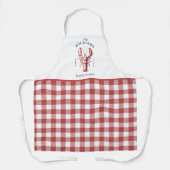 Rote Gingham-Schürze Schürze (Vorderseite)