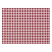 Rote Gingham-Tischdecke Tischdecke (Vorderseite (Horizontal))