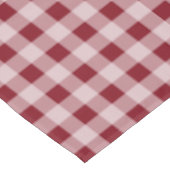 Rote Gingham-Tischdecke Tischdecke (Schrägansicht)