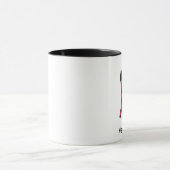 Rote Giraffen-"hohe Angst-" Tasse (Zentrum)