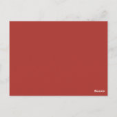 Rote Gitarre Grunge Postkarte (Rückseite)