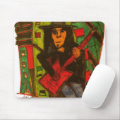 rote Gitarre Mousepad (Mit Mouse)