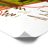 rote Gitarre Poster (Ecke)