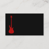 Rote Gitarre Visitenkarte (Rückseite)