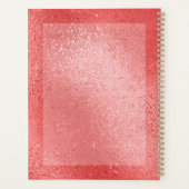 Rote, glänzende Glasstruktur Planer (Rückseite)