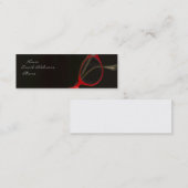 Rote Gläser durch Leslie Harlow Mini Visitenkarte (Vorne/Hinten)