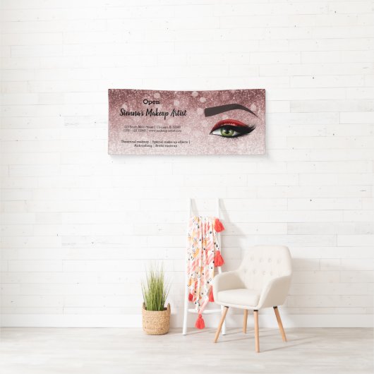 Rote Glasien Augen | Makeup artist Banner (Insitu)