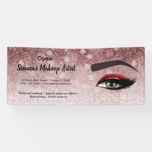 Rote Glasien Augen | Makeup artist Banner (Horizontal)