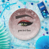 Rote Glasien Augen | Makeup artist Pappteller (Party)