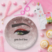 Rote Glasien Augen | Makeup artist Pappteller (Party)