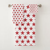 Rote Glitzer Badhandtuch Set (Insitu)