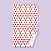 Rote Glitzer Badhandtuch Set (Handtuch)