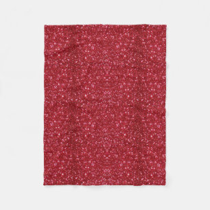 Rote Glitzer-Fleece-Decke Fleecedecke
