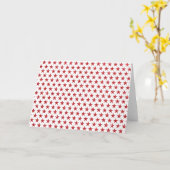 Rote Glitzer Karte (Gelbe Blume)