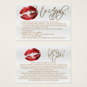 Rote Glitzer Lippen 2 - Anwenden (Vorne & Hinten)