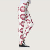 Rote Glitzer Lippen #2 Leggings (Rechts)