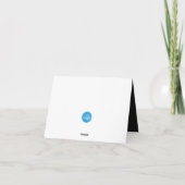 Rote Glitzer Lippen Dankeskarte (Rückseite)