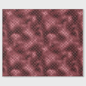 Rote Glitzer Punkte Geschenkpapier (Flach)