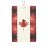 Rote Glitzern in Kanada Monogram Autolufterfrischer (Rückseite)