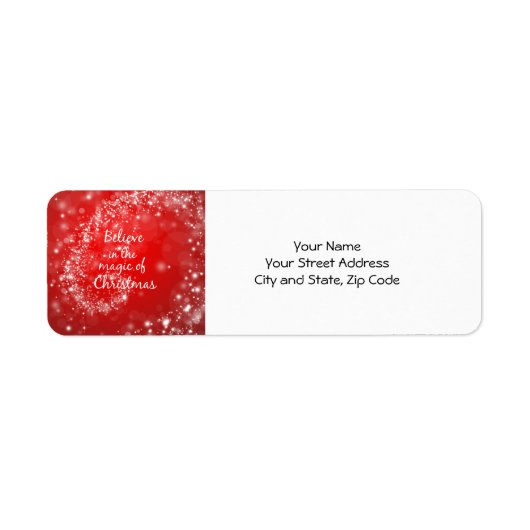 Rote Glitzern mit Weihnachts-Zauberangebot (Vorne)