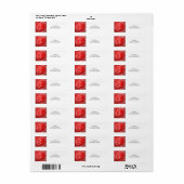 Rote Glitzern mit Weihnachts-Zauberangebot (Vorne)