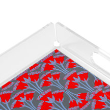 Rote Glockenblume-Acrylblatt