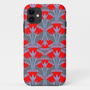 Rote Glockenblume iPhone 11 Hülle One Owl Artist