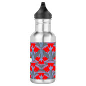 Rote Glockenblume Personalisierte Wasserflasche (Rechts)