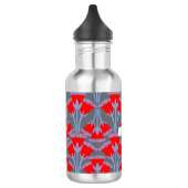 Rote Glockenblume Personalisierte Wasserflasche (Links)