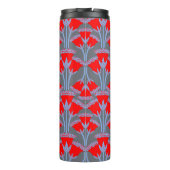 Rote Glockenblume Personalisierter Thermobecher Thermosbecher (Rückseite)