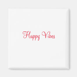 Rote glückliche Villen Urlaub einfache minimale Ka Magnet