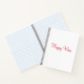 Rote glückliche Villen Urlaub einfache minimale Ka Notizblock (Innenseite)