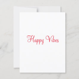 Rote glückliche Villen Urlaub einfache minimale Ka Postkarte