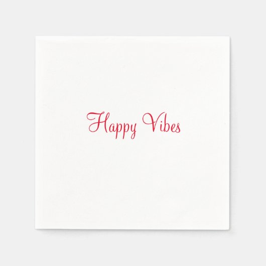 Rote glückliche Villen Urlaub einfache minimale Ka Serviette (Vorderseite)